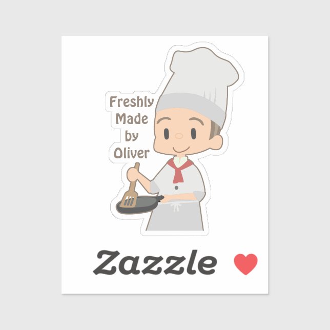 Little Boy Chef  Sticker (Sheet)