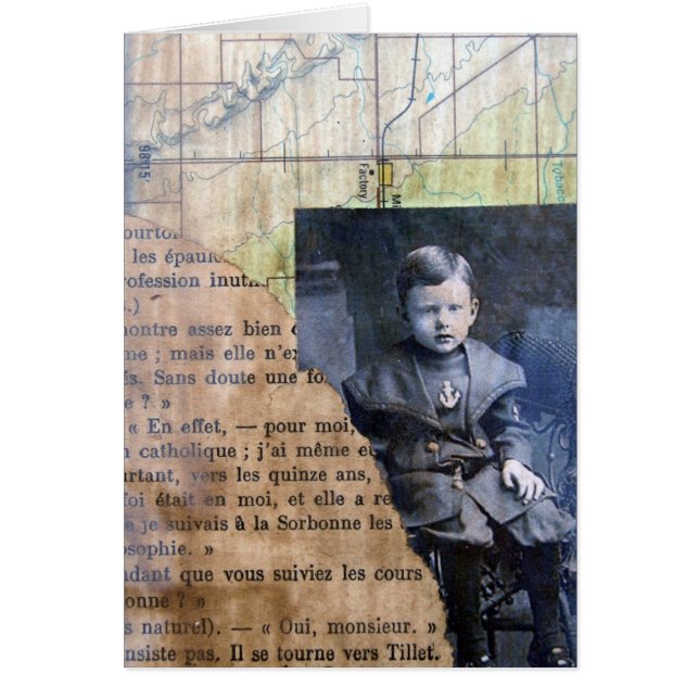 Little Boy Collage Cards (Front)
