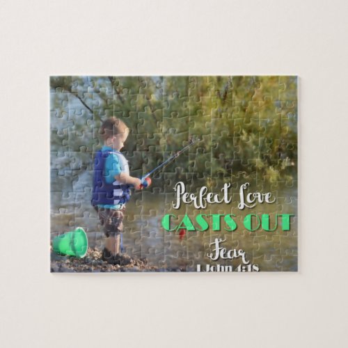 Little Boy Fishing Casting Out Fear Puzzle