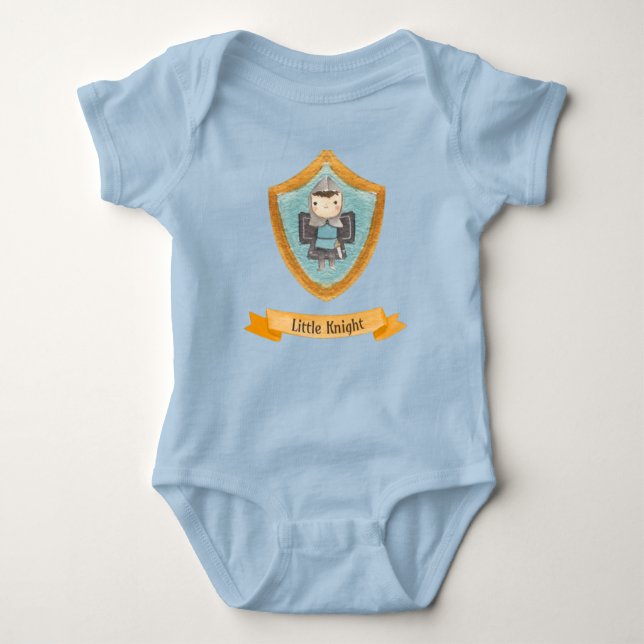 Little Boy Knight Baby Bodysuit (Front)