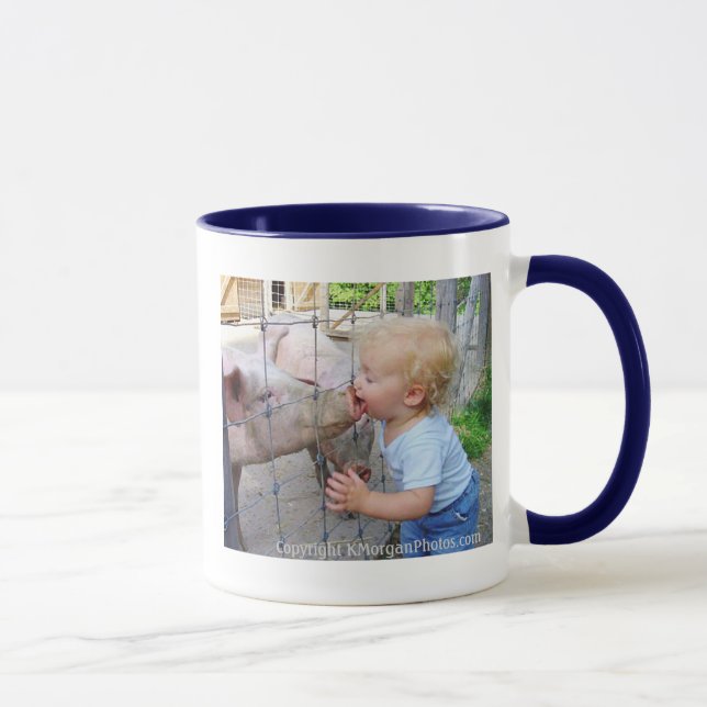 Little Boy & Pig Mug (Right)