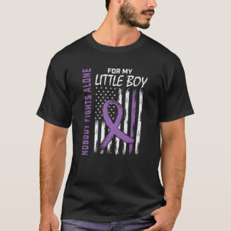 Little Boy Son Epilepsy Awareness American Flag Gi T-Shirt