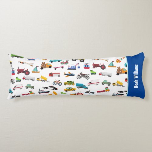 Little Boy Things That Move Vehicle Cars Kid Body Pillow