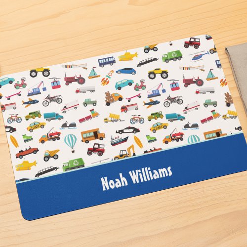 Little Boy Things That Move Vehicle Cars Kid Placemat