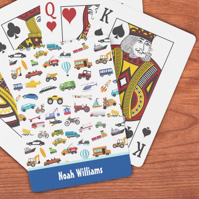 Little Boy Things That Move Vehicle Cars Kid Poker Cards (Creator Uploaded)