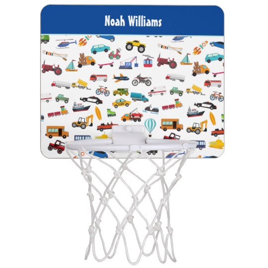 Little Boy Things That Move Vehicle Mini Basketball Backboard