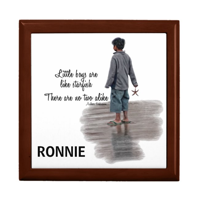 Little Boys are Like Starfish Gift Box (Front)