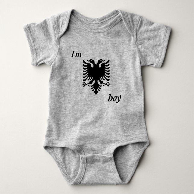 Little boys clothes designed by MM Baby Bodysuit (Front)