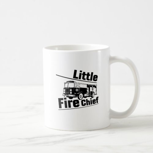 Little Boys Little fireman chief Firefighter Funny Coffee Mug
