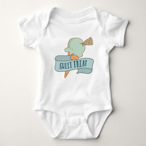 Little Boys Love Ice Cream Baby Bodysuit