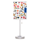 Little Boys Police Officer Pattern Kids Table Lamp (Left)