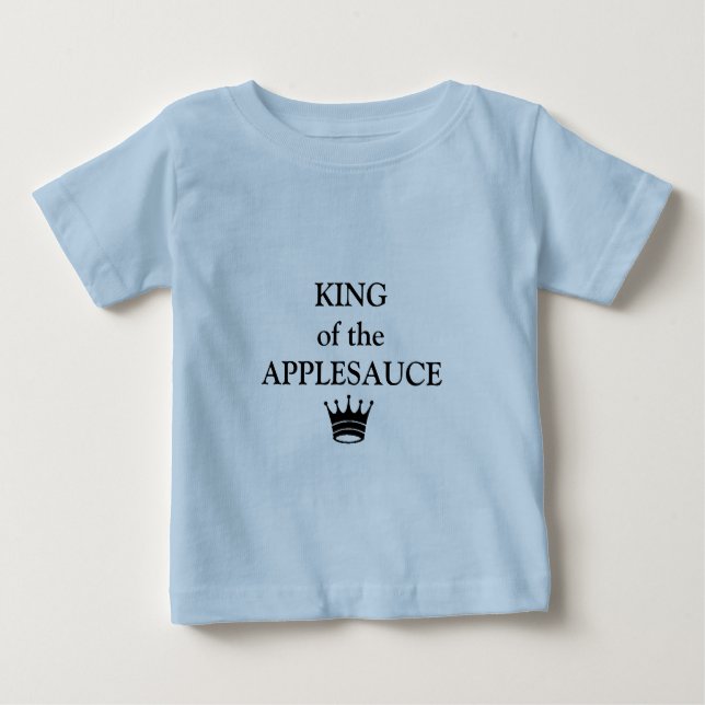 little boys shirt "KING of the APPLESAUCE" (Front)