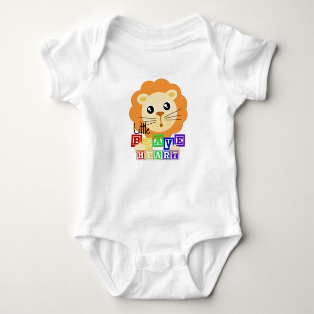 Little Brave Heart Baby Bodysuit (Front)