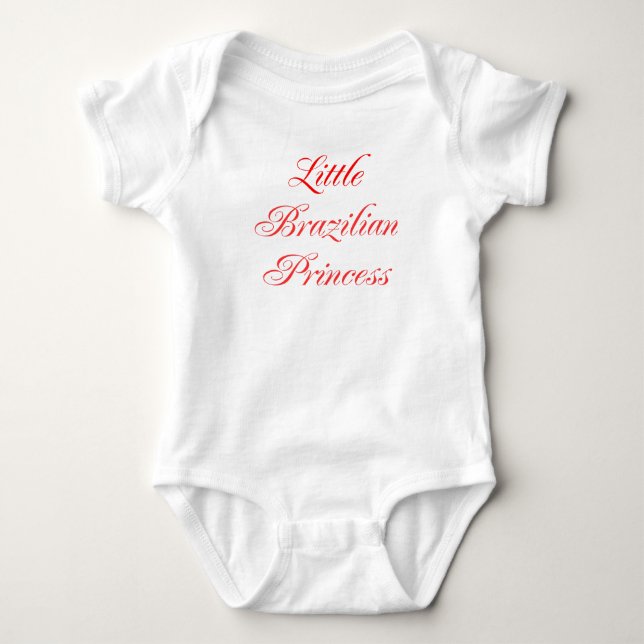 Little Brazilian Princess Baby Bodysuit (Front)