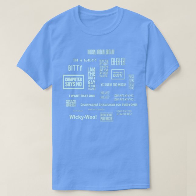 Little Britain Britainisms T-Shirt (Design Front)