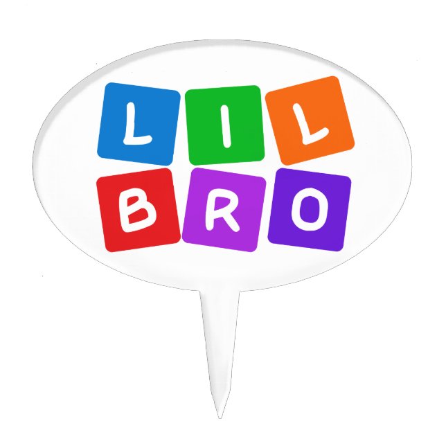 Little Bro cake topper (Front)