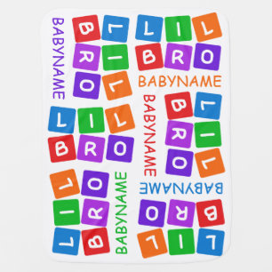 Little Bro custom baby blanket