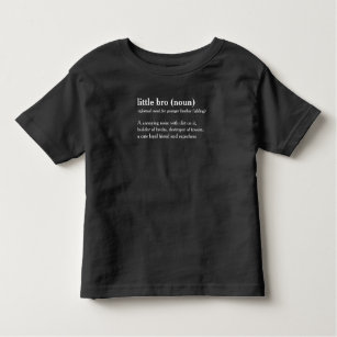 little bro definition custom text baby grow toddler t-shirt