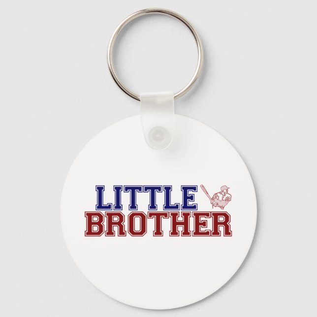 Little Brother Baseball Keychain (Front)