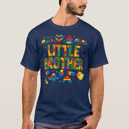 Little Brother Brick Builder Funny Blocks Master T_Shirt