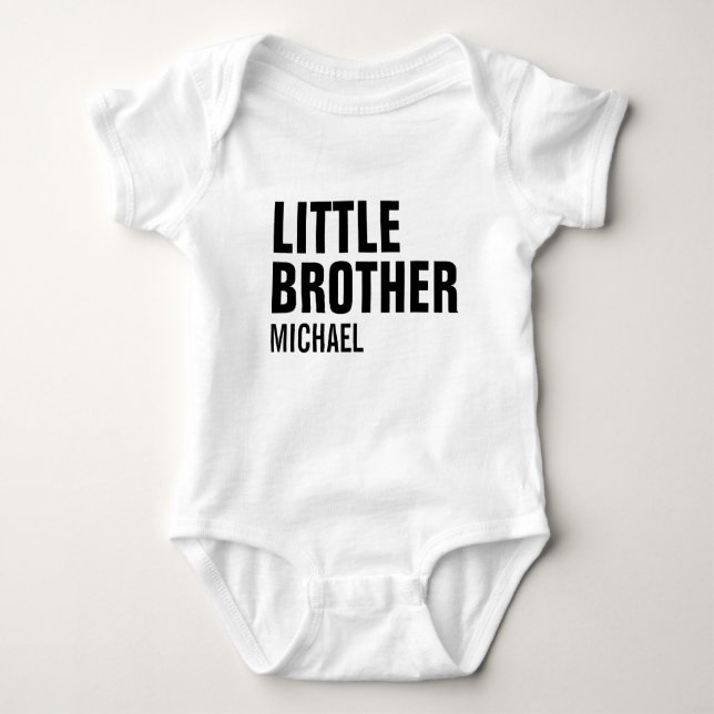 Little Brother Custom Baby Bodysuit (Front)