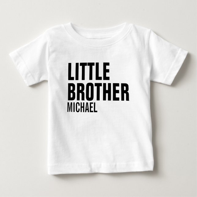 Little Brother Custom Baby Romper (Front)
