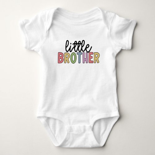 Little Brother Cute Matching Siblings Baby Bodysuit