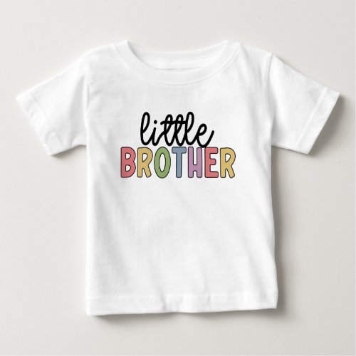 Little Brother Cute Matching Siblings Baby T_shirt