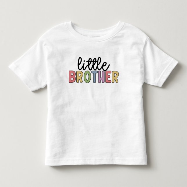 Little Brother Cute Matching Siblings Toddler T-shirt (Front)