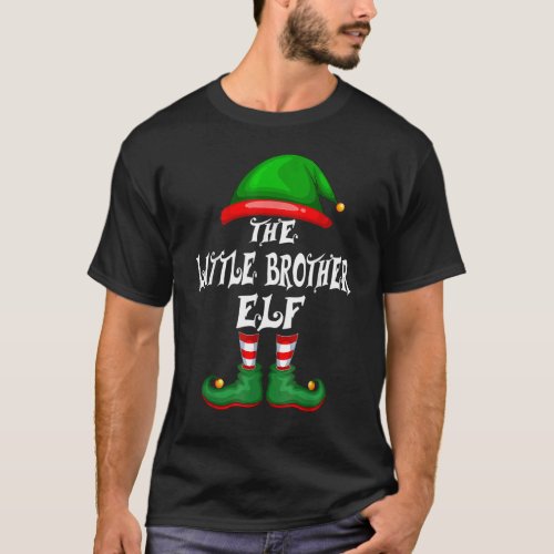 Little Brother Elf Family Group Christmas Party Pa T_Shirt