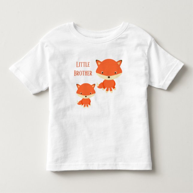Little Brother Foxes Toddler T-shirt (Front)