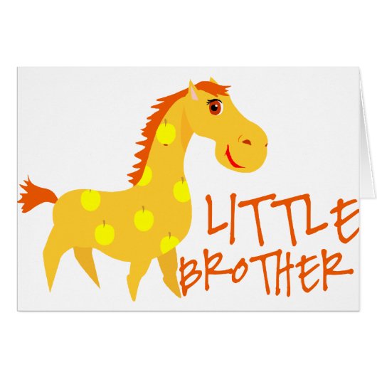 Little Brother Giraffe Cards (Front Horizontal)