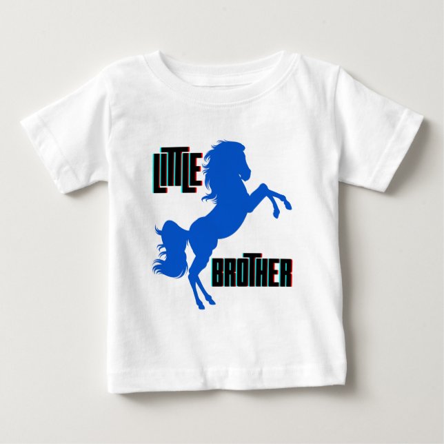 Little Brother Horse Rearing Baby T-Shirt (Front)