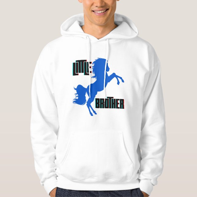 Little Brother Horse Rearing Hoodie (Front)