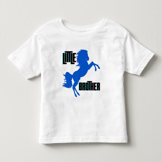 Little Brother Horse Rearing Toddler T-shirt (Front)