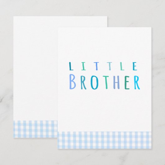 Little Brother in blue (Front/Back)