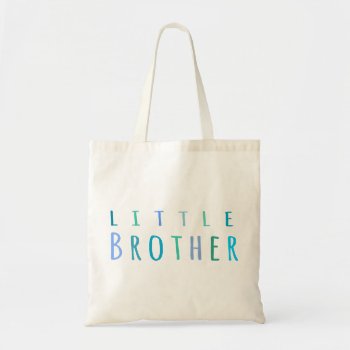 Little Brother In Blue Tote Bag by inspirationzstore at Zazzle
