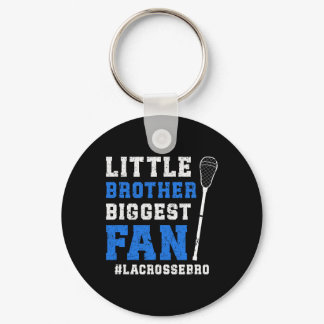Little Brother Lacrosse Brother Of A Lacrosse Play Keychain