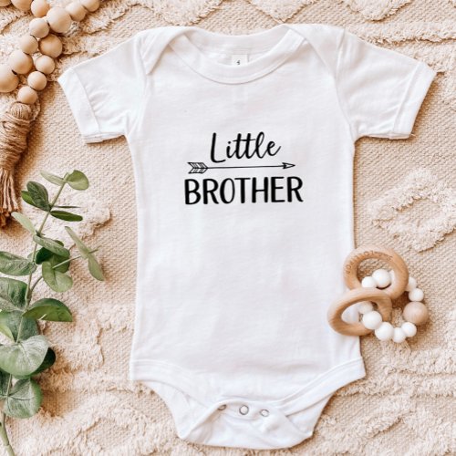 Little Brother  Matching Sibling Family Baby Bodysuit