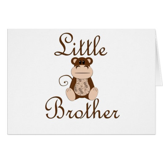 Little Brother Monkey Cards (Front Horizontal)