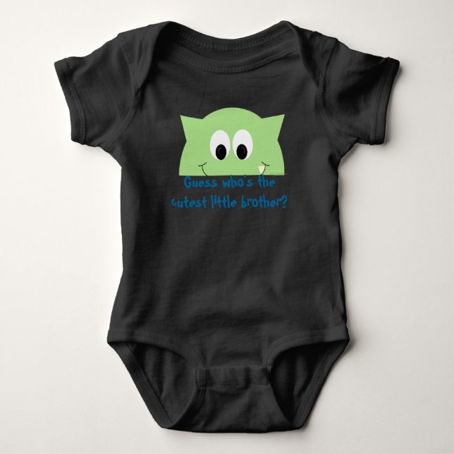Little Brother Monster T-shirt Baby Bodysuit (Front)