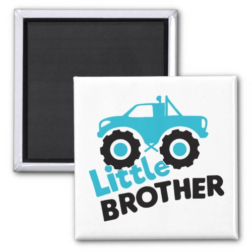 Little Brother Monster Truck Magnet