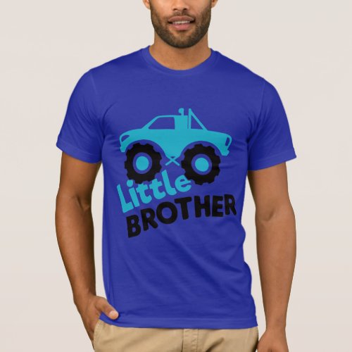 Little Brother Monster Truck T_Shirt