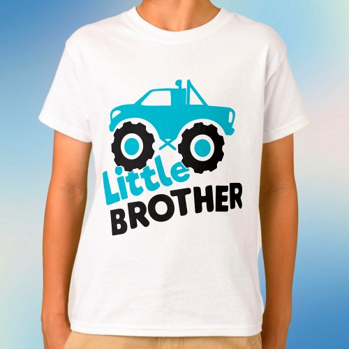 Little Brother Monster Truck T_Shirt