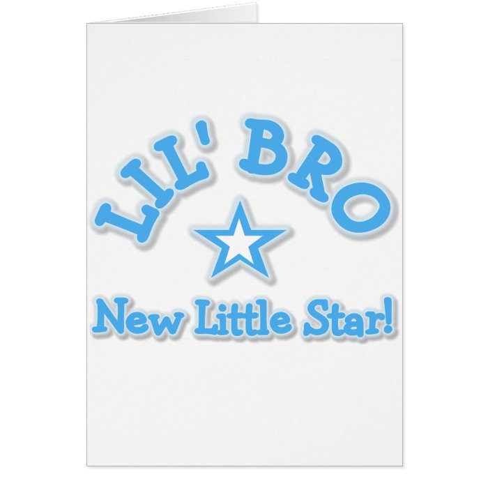 Little Brother New Little Star Tshirts Card