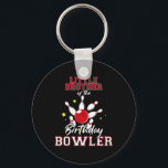 Little Brother Of The Birthday Bowler Bday Bowling Keychain<br><div class="desc">Little Brother Of The Birthday Bowler Bday Bowling Party</div>