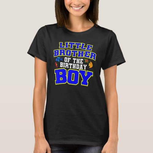 Little Brother Of The Birthday Boy Fishing Theme B T_Shirt