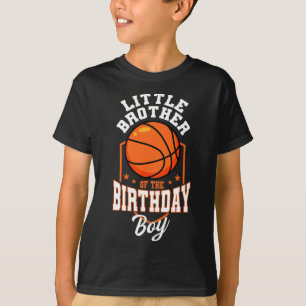Little Brother Of The Birthday Boy Sketll Theme Bd T-Shirt