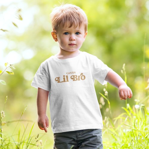 Little Brother Personalized Pregnancy Reveal Boy Toddler T_shirt