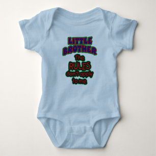 Little Brother Rules Baby Bodysuit